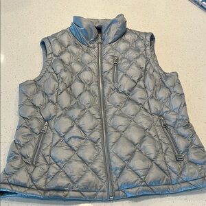 Quilted Gray Puffer Vest